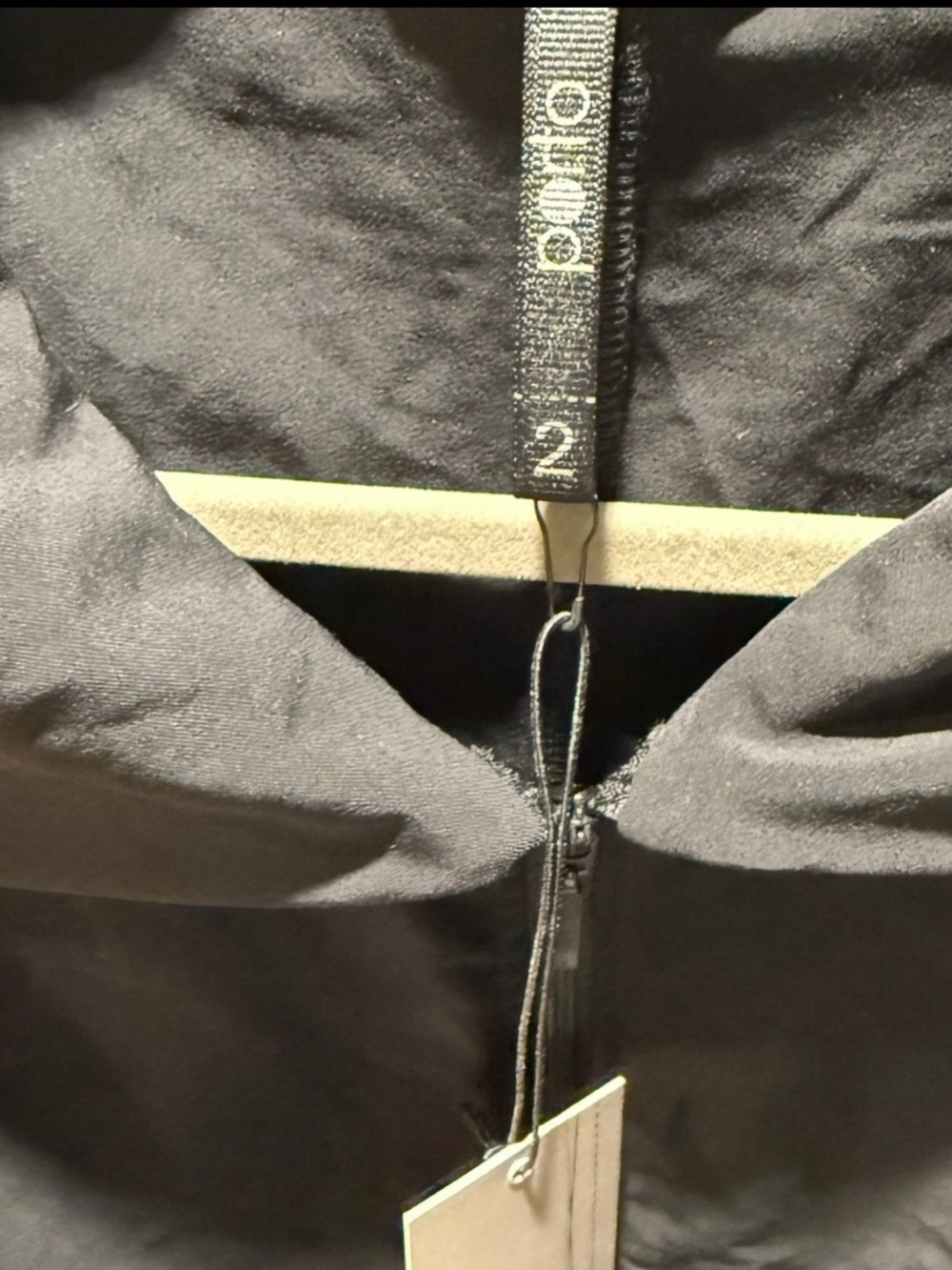 Porto Sz M Viola Vest in Black Architectural Collar Asymmetrical Design | NWT - Picture 4 of 5